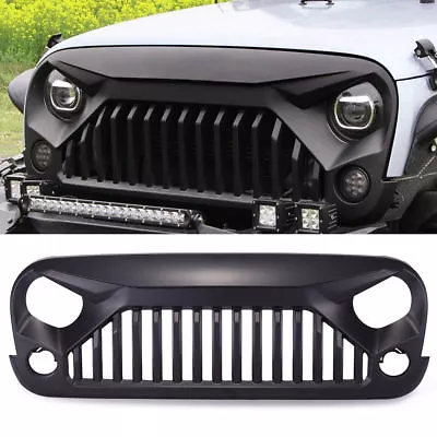 Matte Black Front Gladiator Vader Grill Grille Fit Jeep Wrangler 2007-2018 JK • $89.82