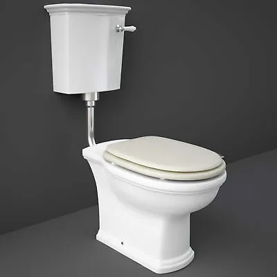 £526.95 • Buy RAK Washington Low Level Toilet With Lever Cistern + Greige Seat