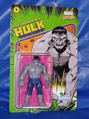 Marvel Legends 3.75  Retro Incredible Hulk Grey Version Kenner Packaging New • $11.99