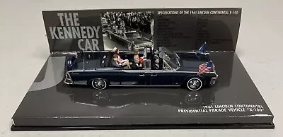 1961 Lincoln Continental - JFK Presidentail Car Parade Car With Figures  1:43  • $39.99