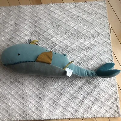 Moulin Roty - Le Voyage D'Olga 23  Plush - Josephine The Blue Whale • $24