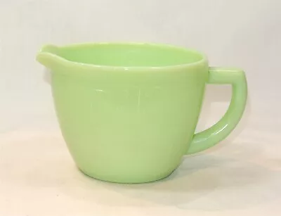 Vintage JADITE Jeannette Glass Measuring Pitcher 2 Cup Jadeite Green Sunflower • $45.95