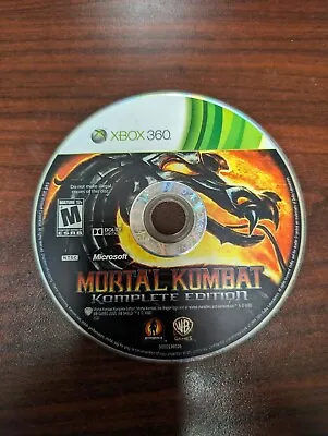 Mortal Kombat Komplete Ed (Xbox 360 2012) NO TRACKING - DISC ONLY #A6272 • $15.95