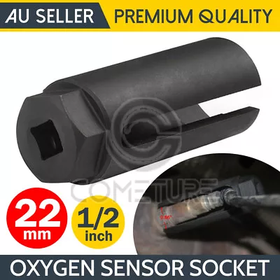 22mm Universal O2 Oxygen Sensor Socket Tool 1/2  Square Drive Removal Tool AU • $13.85