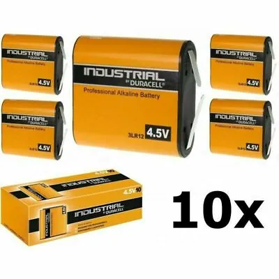 £128.99 • Buy Pack Of 10 Duracell Industrial MN1203 4.5V Battery 3LR12 Alkaline 4.5V Lantern