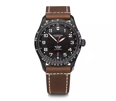 Victorinox Airboss Mechanical Black Dial Mens Watch 241886 • $1190.02