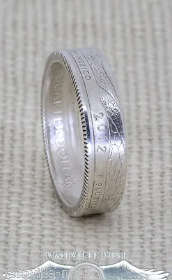 2012 Silver Proof ATB Quarter Coin Ring PR NM ME HI AK Wedding Band State Parks • $50