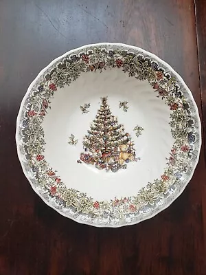 Myott Factory Queen's Christmas Season's Greetings Vegetable Serving Bowl • $15