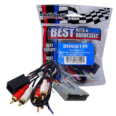 $11.95 • Buy BHA5511R Aftermarket Radio Replacement Amp Wire Harness For Select Ford Lincoln