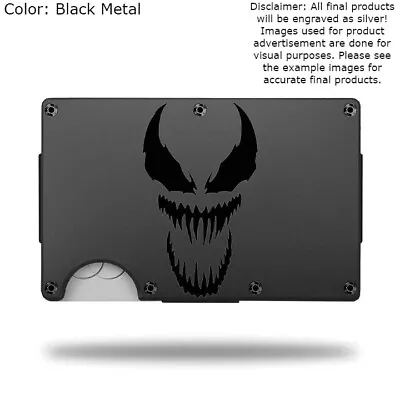 Custom VENOM Laser Engraved Wallet - Pick A Wallet Color • $22