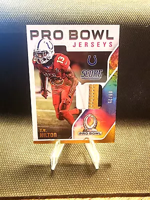 2018 Score T.Y. Hilton Pro Bowl Jersey Patch 9/25🔥💯🔥Player Worn • $15