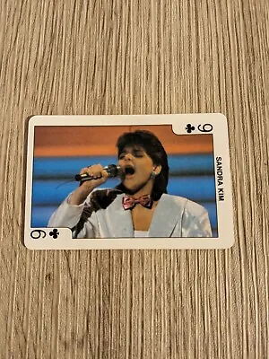 Dandy Rock N Bubble Pop Star Card 1986 Collectable Sandra Kim 9 Of Clubs  • £0.99