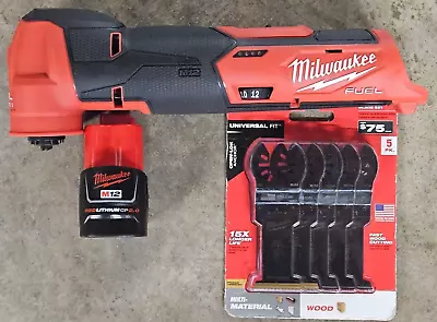 Milwaukee M12 FUEL Oscillating Multitool W/ 2.0aH Battery & Blade Set 2526-20 • $119.90