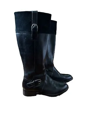 Ariat Boots York Old West Black Women's SZ US 6.5 Riding Leather  10014286 A9 • $78