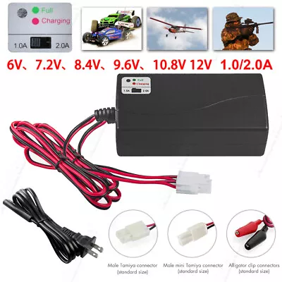 Smart RC Battery Charger For NiMH/NiCd 6V 7.2V 8.4V 9.6V 10.8V 12V Battery Packs • $18.99