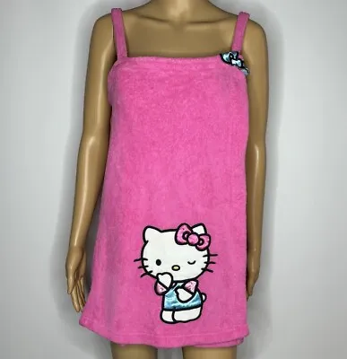 Sanrio Hello Kitty Bath Towel Wrap Robe Womens Small/Medium Pink Plush • $25