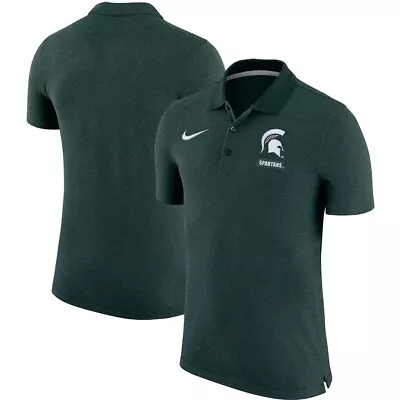 Men's Medium Nike Green Michigan State Spartans Solid Polo Shirt NWT MSRP $60 • $24.99