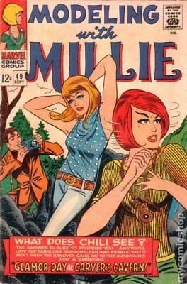 Modeling With Millie #49 VG- 3.5 1966 Stock Image Low Grade • $8.50