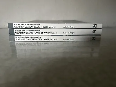 British And Commonwealth Warship Camouflage Of WWII Volumes 1 2 & 3 • £45