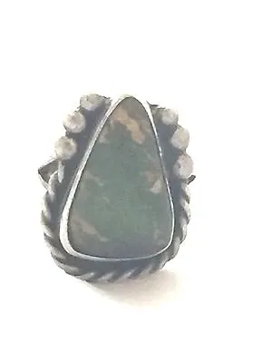 Vintage Sterling Silver Native American Navajo Turquoise Ring Size 4  5g  • $58