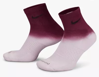 NIKE Everyday Plus Cushioned Ankle Socks Adult DH6304-908 (MULTI-) Size XL • $24.99
