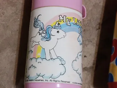 My Little Pony Thermos 1983 Aladdin Thermos Bottle For Lunch Box Pink Cap • $8.77
