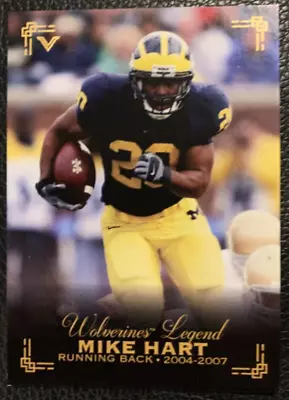 2023 Valiant MIKE HART Michigan Wolverines  LEGEND  RB Official Team Card MDEN • $14