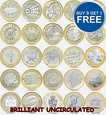 £79.99 • Buy BRILLIANT UNCIRCULATED £2 TWO Pound Coins 1986 -2018 Choice Of Year