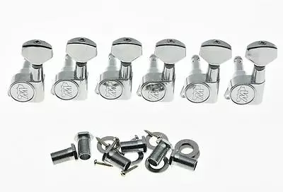 Wilkinson Left Handed EZ-LOK Post Guitar Tuning Keys Lefty Tuners Chrome • $50.57