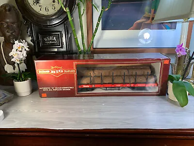 Brand NEW Vintage BACHMANN G-Scale 93502 Flat Car With Logs Sante Fe Rare SEALED • $149.99