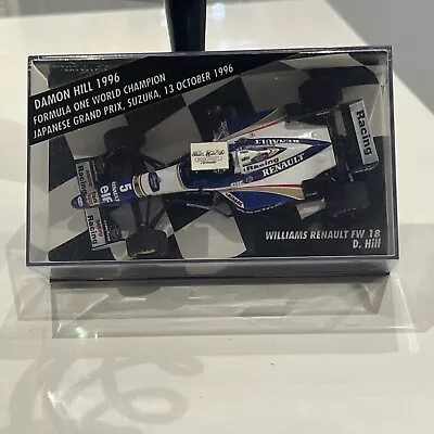 Minichamps Williams Renault Fw18 1:18 Scale Damon Hill 1996 BRAND NEW BOXED • £50