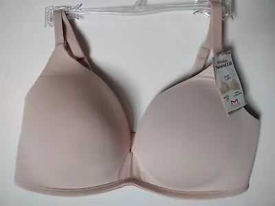 Maidenform Xl Wireless Natural Lift Plunge Neckline Sn1251 Rose Beige Nra Nwt. • $16