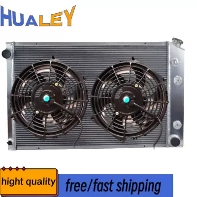 3 Row Aluminum Radiator+Fan For 73-87 Chevy C/K Truck Series C10 C20 C30 K10 K20 • $299