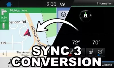 SYNC 3 W/NAV Upgrade For SYNC 2 / MyFord Touch - Android Auto & Apple CarPlay! • $1499.99