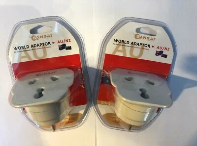 $24.95 • Buy 2PCS Sansai Travel Power Adapter Outlet India/South Africa Sockets To AU/NZ Plug
