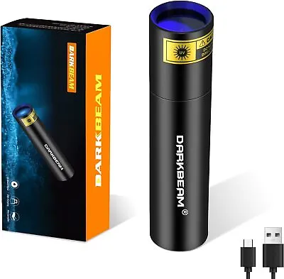 UV Flashlight 365nm Wood's Lamp V4 USB Rechargeable Portable Blacklight • $14