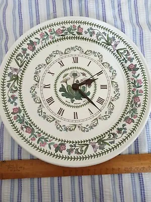 £12 • Buy Portmeirion Botanic Garden Plate Clock - Daisy Variations 11 Inc Working 
