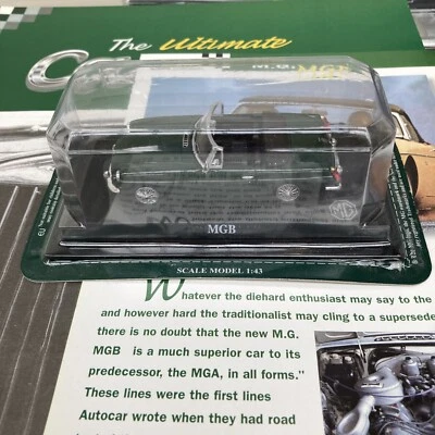 £12.50 • Buy 1.43 Del Prado Ultimate Car Collection MGB Diecast Model & Magazine