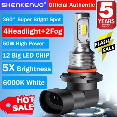 For  S10 1998-2003 - LED Headlight Hi/Lo BEAM + Fog Light Bulbs Qty 6 • $32.55