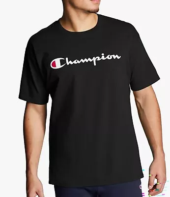 Champion Men's T-shirt Cotton Midweight Men's Crewneck Tee T-shirt For Men Sc • $15.99