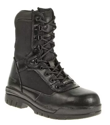 Bates Tactical Boots 8  Zipper Steel Toe Army Size Men 7.5 R (Ladies 9.5 R) • $49.99