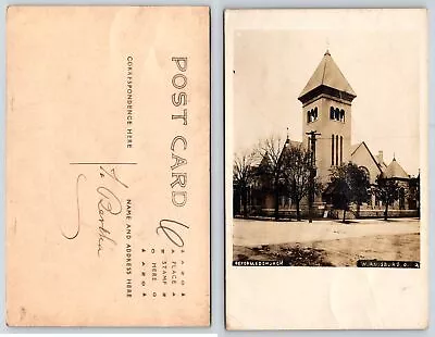 Miamisburg Ohio REFORMED CHURCH RPPC Postcard J160 • $19.99