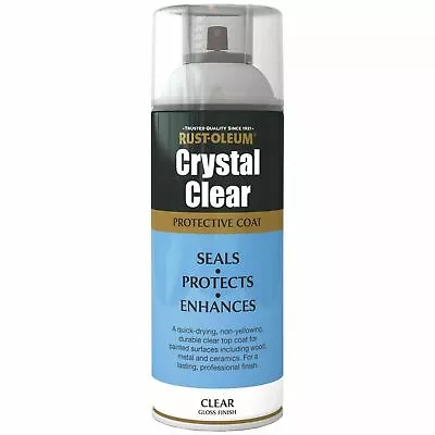 Crystal Clear Lacquer Spray Paint Top Coat Gloss Matt Semi Gloss Seals & Protect • £19.95