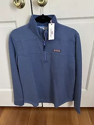 NWT Women’s Vineyard Vines Dreamcloth Shep Shirt Bayside Blue Heather Size L • $138