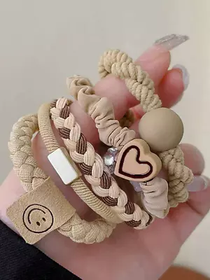 5 PCS Rubber Bands Women Hair Ties Korean Scrunchies Ponytail Holder Rope Rings • $3.99