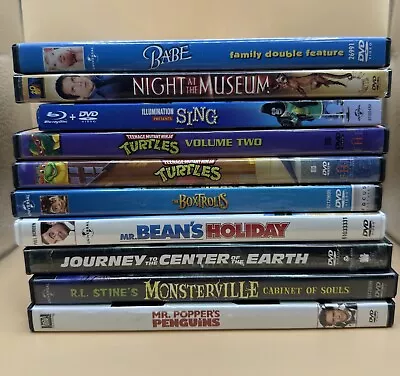 DVD BOXTROLLS SING BABE TURTLES LOT OF 10 KIDS MOVIES Untested See Description 4 • $0.99