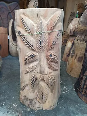£80 • Buy Chainsaw Carving Greenman Sussex Elm Wood Home Garden  Sculpture Art Crafts 