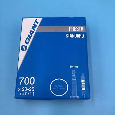 Giant Presta 700 X 20-25 80mm Standard Tube Wall Thickness .89mm NEW • $10