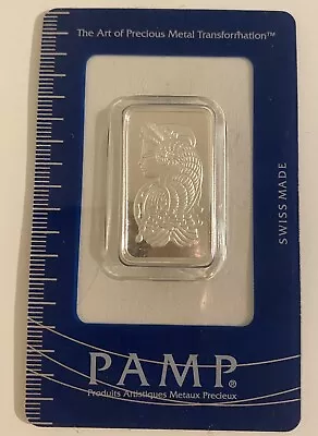 Pamp Suisse Lady Fortuna 10g 999.0 Fine Silver Bar • £36.95