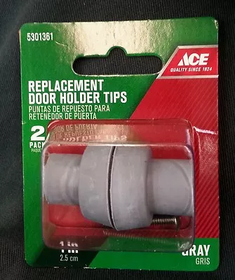 Ace Door Stop Tip Rubber Gray 1 Inch Replacement Door Holder Tips • $2.39